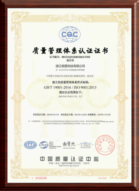 ISO9001I质量体系认证
